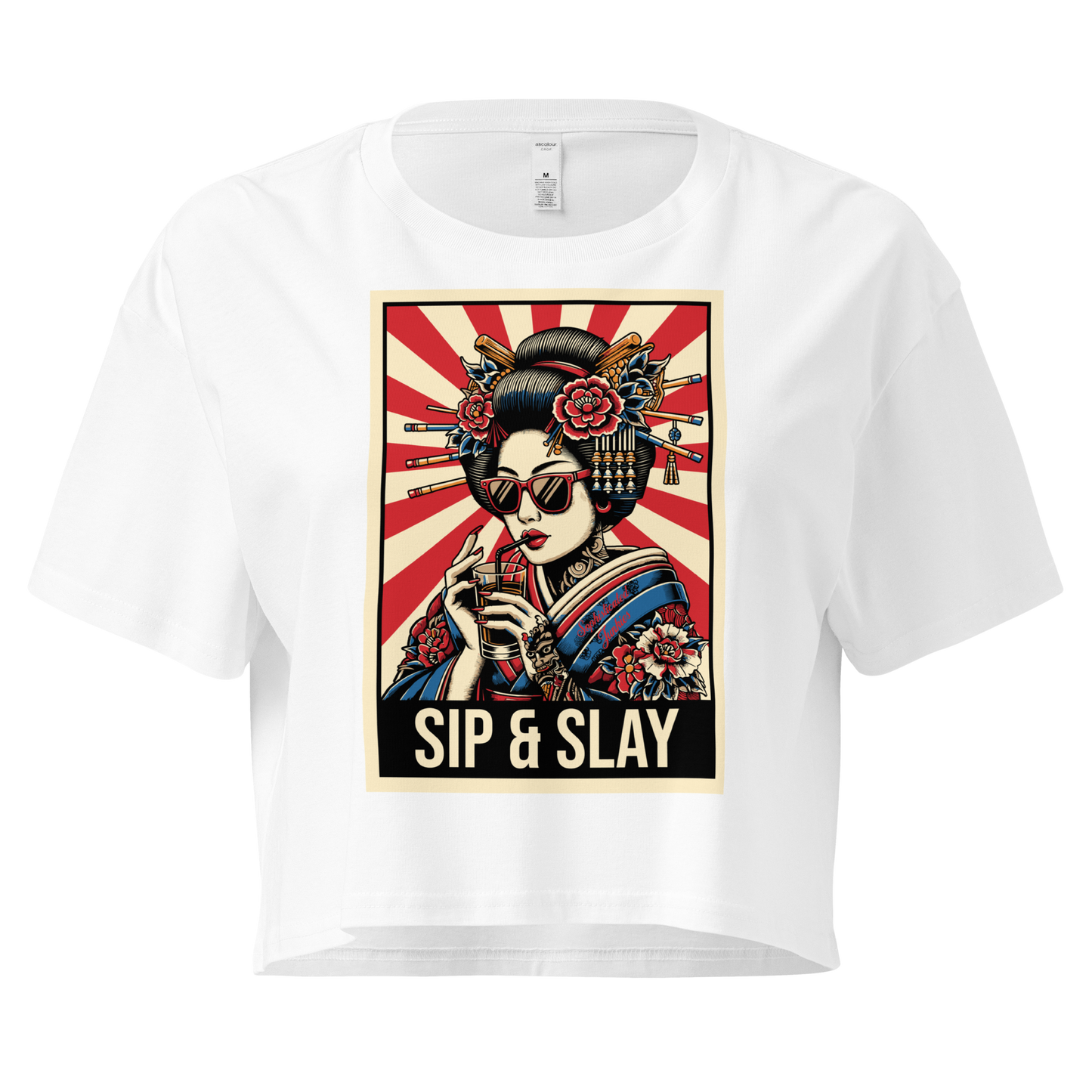 Sophisticated Junkies "Sip & Slay" Crop Top