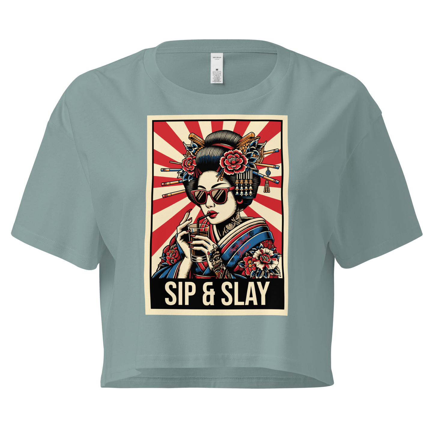 Sophisticated Junkies "Sip & Slay" Crop Top