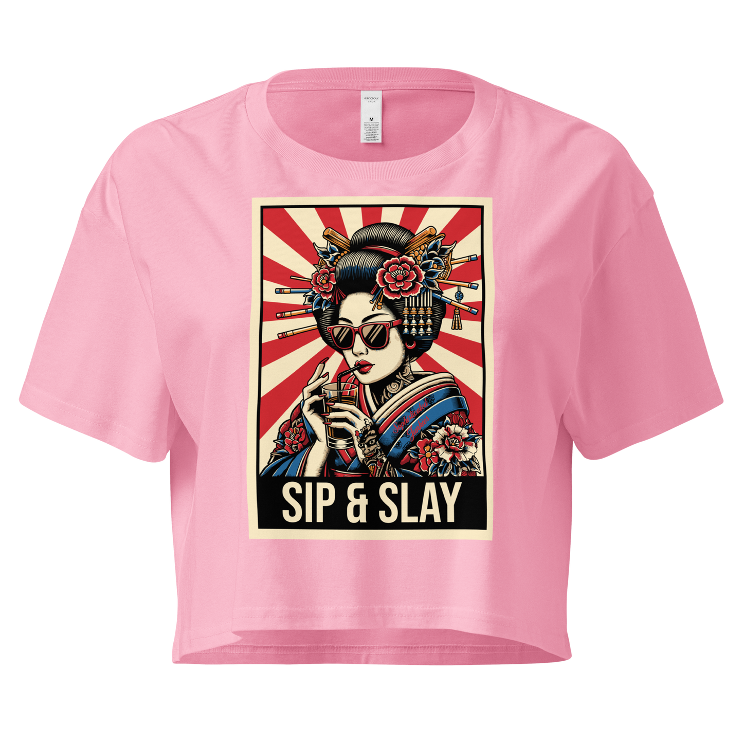 Sophisticated Junkies "Sip & Slay" Crop Top