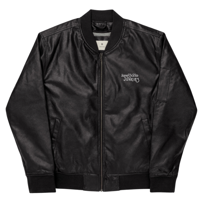 Sophisticated Junkies Leather Bomber Jacket