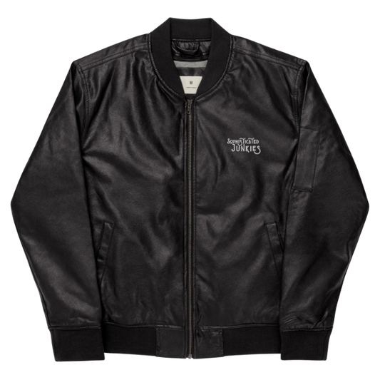 Sophisticated Junkies Leather Bomber Jacket